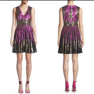 Aidan Mattox Swing Sequin sleeveless Cocktail Dress